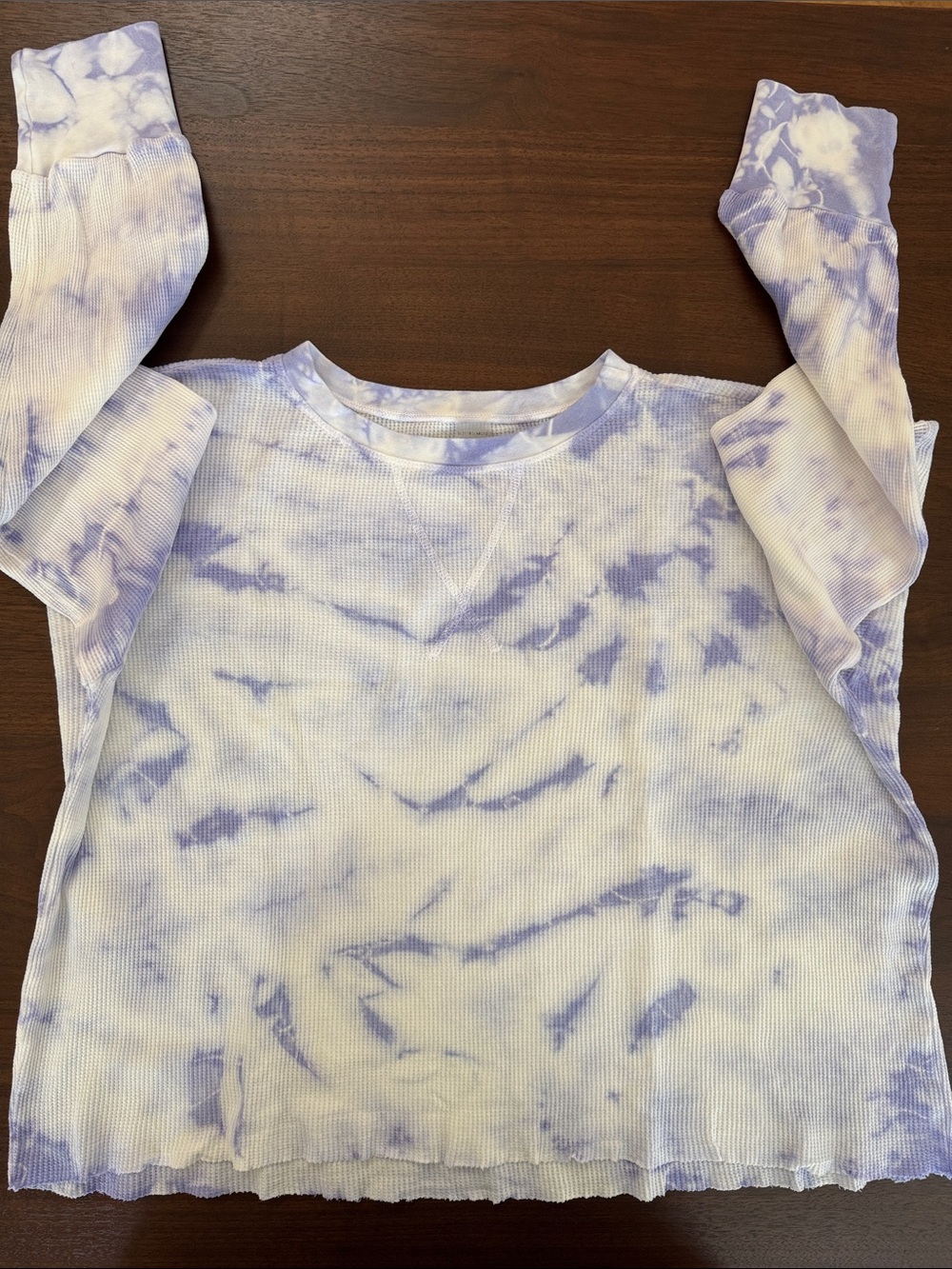 ELECTRIC & ROSE COTTON PULLOVER LONG SLEEVE RAGLAN PURPLE WHITE OVERSIZE M USA